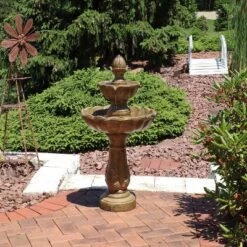 Sunnydaze Decor Sunnydaze 38"H Electric Resin 2-Tier Blooming Flower Outdoor Water Feature 11 Sunnydaze Decor Sunnydaze 38"H Electric Resin 2-Tier Blooming Flower Outdoor Water Feature -Sunnydaze Decor GUEST 564719cc 409c 4f8f 94a0 3c8599171cb3