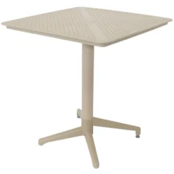 Sunnydaze Decor Sunnydaze All-Weather Commercial-Grade Bellemead Indoor/Outdoor Patio Furniture Dining Set With Square Table With Folding Top, Tan, 3pc -Sunnydaze Decor GUEST 568c2e53 8e8f 4fd9 9498 7dd7beaf97a8