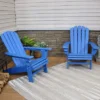 Sunnydaze Decor Sunnydaze All-Weather HDPE Outdoor Patio Adirondack Chair With Drink Holder