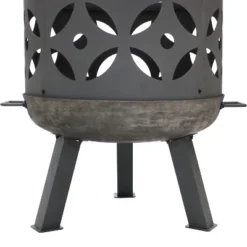 Sunnydaze Decor Sunnydaze Outdoor Camping Or Backyard Cast Iron Retro Round Fire Pit Bowl With Handles And Spark Screen - 26" - Black 12 Sunnydaze Decor Sunnydaze Outdoor Camping Or Backyard Cast Iron Retro Round Fire Pit Bowl With Handles And Spark Screen - 26" - Black -Sunnydaze Decor GUEST 5af127f0 02e8 48b9 9ce8 1fd435011ffe