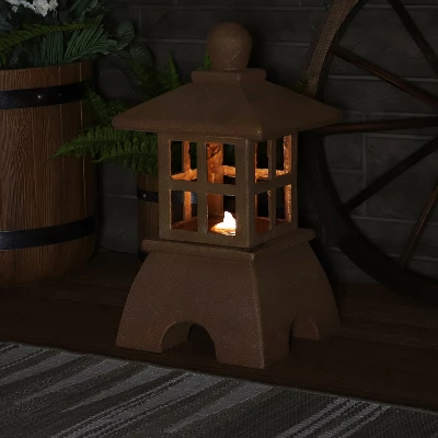 Sunnydaze Decor Sunnydaze 23"H Electric Resin Zen Lantern Outdoor Water Fountain With LED Lights 6 Sunnydaze Decor Sunnydaze 23"H Electric Resin Zen Lantern Outdoor Water Fountain With LED Lights - Image 6