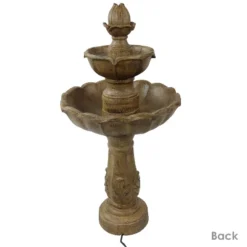 Sunnydaze Decor Sunnydaze 38"H Electric Resin 2-Tier Blooming Flower Outdoor Water Feature 10 Sunnydaze Decor Sunnydaze 38"H Electric Resin 2-Tier Blooming Flower Outdoor Water Feature -Sunnydaze Decor GUEST 5d72295c ec4d 4b4d 90cf 4fead263d819