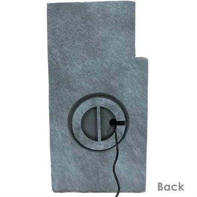 Sunnydaze Decor Sunnydaze Indoor Home Office Polyresin Modern Tiered Brick Wall Tabletop Water Fountain With LED Light - 13" 7 Sunnydaze Decor Sunnydaze Indoor Home Office Polyresin Modern Tiered Brick Wall Tabletop Water Fountain With LED Light - 13" - Image 7