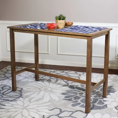 Sunnydaze Decor Sunnydaze Indoor Wooden Arnold Counter-Height Dining Table For The Kitchen Or Dining Room - Weathered Oak Finish 1 Sunnydaze Decor Sunnydaze Indoor Wooden Arnold Counter-Height Dining Table For The Kitchen Or Dining Room - Weathered Oak Finish