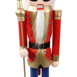 Sunnydaze Decor Sunnydaze Arnold The Strong Indoor Decorative Traditional Christmas Wooden Nutcracker Statue, 48-Inch -Sunnydaze Decor GUEST 5e9d299d 5c2c 47f3 a5e9 9682d34615b8