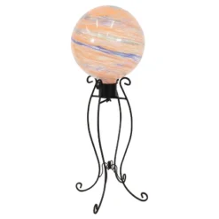 Sunnydaze Decor Sunnydaze Outdoor Graceful Curved Steel Gazing Globe Stand - 18.25" - Black -Sunnydaze Decor GUEST 5f6e00f9 2f61 4992 b908 161b61f479f0