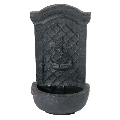 Sunnydaze Decor Sunnydaze 31"H Solar-Powered Polystone Rosette Leaf Outdoor Wall-Mount Fountain 10 Sunnydaze Decor Sunnydaze 31"H Solar-Powered Polystone Rosette Leaf Outdoor Wall-Mount Fountain - Image 10