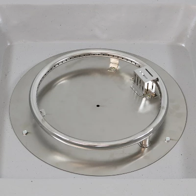 Sunnydaze Decor Sunnydaze Contempo Outdoor Propane Gas Fire Pit Bowl With Weather-Resistant Durable Cover And Lava Rocks - 34" Square 2 Sunnydaze Decor Sunnydaze Contempo Outdoor Propane Gas Fire Pit Bowl With Weather-Resistant Durable Cover And Lava Rocks - 34" Square - Image 2