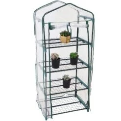 Sunnydaze Decor Sunnydaze Outdoor Portable Growing Rack 4-Tier Greenhouse With Roll-Up Door - 4 Shelves - Clear 16 Sunnydaze Decor Sunnydaze Outdoor Portable Growing Rack 4-Tier Greenhouse With Roll-Up Door - 4 Shelves - Clear -Sunnydaze Decor GUEST 62115229 105d 488e a5f4 12ead8baabad