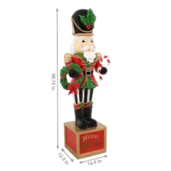Sunnydaze Decor Sunnydaze Indoor/Outdoor Porch Or Living Room Resin Karl The Christmas Nutcracker Holiday Decorative Statue - 48" -Sunnydaze Decor GUEST 632d549f 17e8 44c5 9120 545274ad5cd7