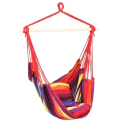 Sunnydaze Decor Sunnydaze Double Cushion Hanging Rope Hammock Chair Swing For Backyard And Patio - 265 Lb Weight Capacity -Sunnydaze Decor GUEST 63c3c42d b508 4340 ae90 7345b14dcbfa