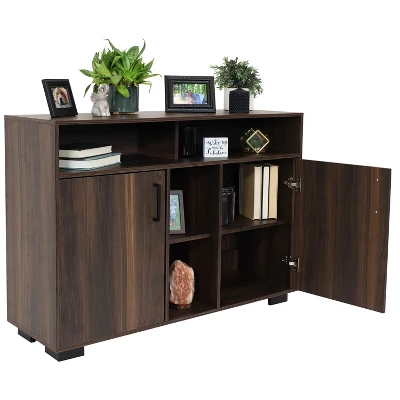 Sunnydaze Decor Sunnydaze Indoor Anthony Sideboard Storage Buffet Cabinet With Shelves - 48.5" 11 Sunnydaze Decor Sunnydaze Indoor Anthony Sideboard Storage Buffet Cabinet With Shelves - 48.5" - Image 11