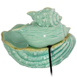 Sunnydaze Decor Sunnydaze Indoor Home Decorative Stacked Tiered Seashells Tabletop Water Fountain Feature - 7" - Green 11 Sunnydaze Decor Sunnydaze Indoor Home Decorative Stacked Tiered Seashells Tabletop Water Fountain Feature - 7" - Green -Sunnydaze Decor GUEST 68458d52 648f 453b a114 4c8eddcc58a0