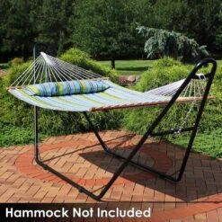 Sunnydaze Decor Sunnydaze Heavy-Duty Universal Multi-Use Heavy-Duty Steel Hammock Stand For 9 To 14 Feet Hammocks - 550 Lb Weight Capacity