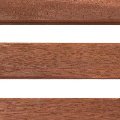 Sunnydaze Decor Sunnydaze Outdoor Meranti Wood With Teak Oil Finish Modern Rustic Patio Dining Arm Chair - Brown - 2pk 3 Sunnydaze Decor Sunnydaze Outdoor Meranti Wood With Teak Oil Finish Modern Rustic Patio Dining Arm Chair - Brown - 2pk - Image 3