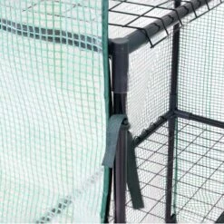 Sunnydaze Decor Sunnydaze Outdoor Portable Tiered Growing Rack Deluxe Walk-In Greenhouse With Roll-Up Door - 4 Shelves - Green -Sunnydaze Decor GUEST 6a5bdb19 df76 4b60 bbcd 0b892324dad8