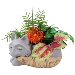 Sunnydaze Decor Sunnydaze Finley The Fox Planter Statue - Indoor/Indoor Decorative Figurine - 12" -Sunnydaze Decor GUEST 6bca832b 11d9 4656 bbea e23d87f74888