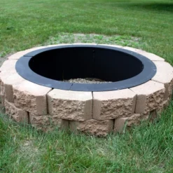 Sunnydaze Decor Sunnydaze Outdoor Heavy-Duty Steel Portable Above Ground Or In-Ground Round Fire Pit Liner Ring - Black -Sunnydaze Decor GUEST 6cfd2e53 09b4 4920 aa95 7edb08343114