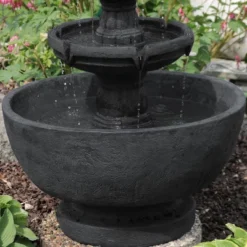 Sunnydaze Decor Sunnydaze 34"H Electric Polyresin 3-Tier Budding Fruition Outdoor Water Fountain -Sunnydaze Decor GUEST 6d8f61f7 1c6c 4d89 a776 d695c5a217a0
