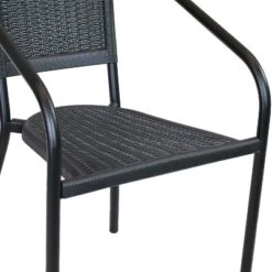 Sunnydaze Decor Sunnydaze Steel Frame And Polypropylene Seat And Back Aderes Outdoor Patio Arm Chair -Sunnydaze Decor GUEST 7008acbf f0e2 4975 83e3 864e2ffbaedc