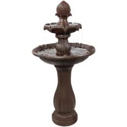 Sunnydaze Decor Sunnydaze 46" H Outdoor 2-Tier Pineapple Solar Water Fountain With Battery Backup 15 Sunnydaze Decor Sunnydaze 46" H Outdoor 2-Tier Pineapple Solar Water Fountain With Battery Backup -Sunnydaze Decor GUEST 70a5445a 5b3e 4bea a782 f1e3c5e7245e