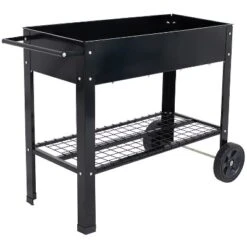 Sunnydaze Decor Sunnydaze Outdoor Galvanized Steel Raised Mobile Elevated Planter Cart With Handlebar And Wheels - 43" 16 Sunnydaze Decor Sunnydaze Outdoor Galvanized Steel Raised Mobile Elevated Planter Cart With Handlebar And Wheels - 43" -Sunnydaze Decor GUEST 71a875e9 0ee0 44a6 8d71 bfb2ec6bf041