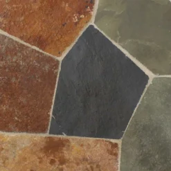 Sunnydaze Decor Sunnydaze Indoor/Outdoor Steel Frame Decorative Slate Tile Top Side Table - 12" -Sunnydaze Decor GUEST 7327319b c39a 4cab 878e a0889c0400e0