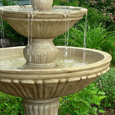 Sunnydaze Decor Sunnydaze 55"H Electric Polystone Classic Style 3-Tier Designer Outdoor Water Fountain 7 Sunnydaze Decor Sunnydaze 55"H Electric Polystone Classic Style 3-Tier Designer Outdoor Water Fountain - Image 7
