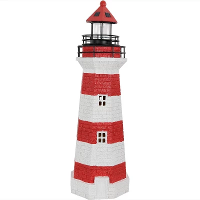 Sunnydaze Decor Sunnydaze Outdoor Backyard Garden Nautical Lighthouse Solar LED Pathlight Statue Figurine - 36" 11 Sunnydaze Decor Sunnydaze Outdoor Backyard Garden Nautical Lighthouse Solar LED Pathlight Statue Figurine - 36" - Image 11