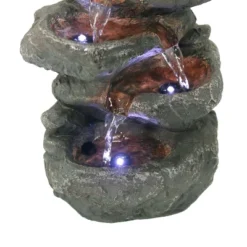 Sunnydaze Decor Sunnydaze Indoor Home Decorative Relaxing Stacked Rocks Tabletop Water Fountain With LED Lights - 10" -Sunnydaze Decor GUEST 73814f62 ba2a 4fbd a499 85fa9a70abe7