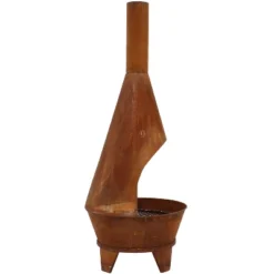 Sunnydaze Decor Sunnydaze Outdoor Backyard Patio Mexican Style Oxidized Steel Wood-Burning Fire Pit Chiminea - 6' - Rust 17 Sunnydaze Decor Sunnydaze Outdoor Backyard Patio Mexican Style Oxidized Steel Wood-Burning Fire Pit Chiminea - 6' - Rust -Sunnydaze Decor GUEST 73d62cfa a30d 4c10 b2d6 d90592a334d3