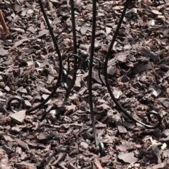 Sunnydaze Decor Sunnydaze Outdoor Graceful Curved Steel Gazing Globe Stand - 18.25" - Black -Sunnydaze Decor GUEST 7458df79 f454 4a90 a944 74eb65f98d87