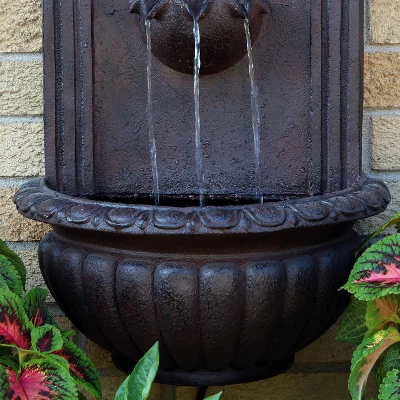 Sunnydaze Decor Sunnydaze 27"H Electric Polystone Florence Outdoor Wall-Mount Water Fountain 4 Sunnydaze Decor Sunnydaze 27"H Electric Polystone Florence Outdoor Wall-Mount Water Fountain - Image 4