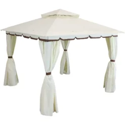 Sunnydaze Decor Sunnydaze Soft Top Rectangle Patio Gazebo With Screens And Privacy Walls For Backyard, Garden Or Deck 19 Sunnydaze Decor Sunnydaze Soft Top Rectangle Patio Gazebo With Screens And Privacy Walls For Backyard, Garden Or Deck -Sunnydaze Decor GUEST 7625a004 834e 4fe4 9107 a34dc38464b8