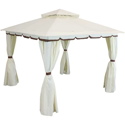 Sunnydaze Decor Sunnydaze Soft Top Rectangle Patio Gazebo With Screens And Privacy Walls For Backyard, Garden Or Deck 9 Sunnydaze Decor Sunnydaze Soft Top Rectangle Patio Gazebo With Screens And Privacy Walls For Backyard, Garden Or Deck - Image 9