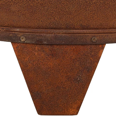 Sunnydaze Decor Sunnydaze Outdoor Backyard Patio Mexican Style Oxidized Steel Wood-Burning Fire Pit Chiminea - 6' - Rust 3 Sunnydaze Decor Sunnydaze Outdoor Backyard Patio Mexican Style Oxidized Steel Wood-Burning Fire Pit Chiminea - 6' - Rust - Image 3