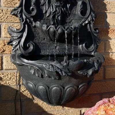 Sunnydaze Decor Sunnydaze 30"H Solar-Powered With Battery Pack Polyresin Stoic Courage Lion Head Outdoor Wall-Mount Fountain 6 Sunnydaze Decor Sunnydaze 30"H Solar-Powered With Battery Pack Polyresin Stoic Courage Lion Head Outdoor Wall-Mount Fountain - Image 6