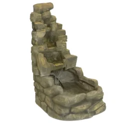 Sunnydaze Decor Sunnydaze 37"H Electric Fiberglass Stone Falls Waterfall Outdoor Water Fountain 10 Sunnydaze Decor Sunnydaze 37"H Electric Fiberglass Stone Falls Waterfall Outdoor Water Fountain -Sunnydaze Decor GUEST 7a858cf9 34f5 406e b99d b0de166c9c89