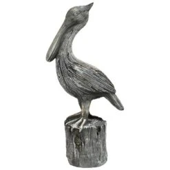 Sunnydaze Decor Sunnydaze Outdoor Polystone Nautical Pelican's Perch Garden Patio Lawn Landscape Statue - 22" - Gray -Sunnydaze Decor GUEST 7b31f5c3 d8d6 4792 b65a 316d7bf572e4
