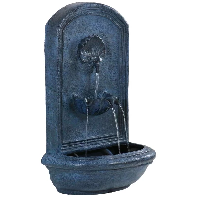 Sunnydaze Decor Sunnydaze 27"H Solar Only Polystone Seaside Outdoor Wall-Mount Water Fountain 10 Sunnydaze Decor Sunnydaze 27"H Solar Only Polystone Seaside Outdoor Wall-Mount Water Fountain - Image 10