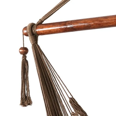Sunnydaze Decor Sunnydaze Caribbean Style Extra Large Hanging Rope Hammock Chair Swing For Backyard And Patio 4 Sunnydaze Decor Sunnydaze Caribbean Style Extra Large Hanging Rope Hammock Chair Swing For Backyard And Patio - Image 4