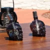 Sunnydaze Decor Sunnydaze Grinning Skull Glass Tabletop Torches