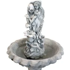 Sunnydaze Decor Sunnydaze Outdoor Polyresin Fairy Flower Solar Powered Water Fountain Feature With Battery Backup - 42" -Sunnydaze Decor GUEST 840a4e68 87bf 4fae 9def 96c8ffd63eb5