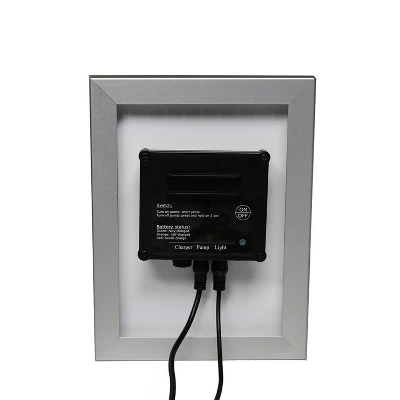 Sunnydaze Decor Sunnydaze Outdoor Solar Powered Rock Falls Water Fountain With Battery Backup, Submersible Pump, And LED Lights - 22" 4 Sunnydaze Decor Sunnydaze Outdoor Solar Powered Rock Falls Water Fountain With Battery Backup, Submersible Pump, And LED Lights - 22" - Image 4