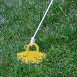 Sunnydaze Decor Sunnydaze Outdoor Tarp Tent Tie-Out Heavy-Duty Spiral Ground Anchor Stake With Folding Ring - Yellow 7 Sunnydaze Decor Sunnydaze Outdoor Tarp Tent Tie-Out Heavy-Duty Spiral Ground Anchor Stake With Folding Ring - Yellow -Sunnydaze Decor GUEST 873541b2 d0cb 47e9 9a34 43ad8340fd57