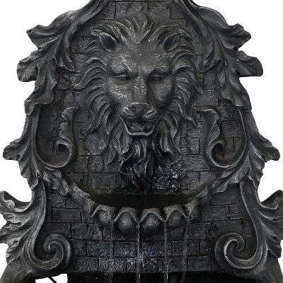 Sunnydaze Decor Sunnydaze 30"H Solar-Powered With Battery Pack Polyresin Stoic Courage Lion Head Outdoor Wall-Mount Fountain 3 Sunnydaze Decor Sunnydaze 30"H Solar-Powered With Battery Pack Polyresin Stoic Courage Lion Head Outdoor Wall-Mount Fountain - Image 3
