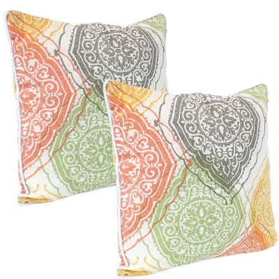 Sunnydaze Decor Sunnydaze Indoor/Outdoor Square Accent Decorative Throw Pillows For Patio Or Living Room Furniture - 16" - 2pc 10 Sunnydaze Decor Sunnydaze Indoor/Outdoor Square Accent Decorative Throw Pillows For Patio Or Living Room Furniture - 16" - 2pc - Image 10