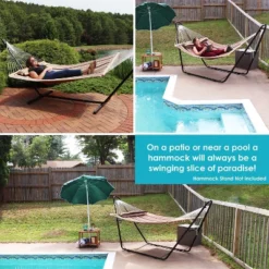 Sunnydaze Decor Sunnydaze Large Two-Person Quilted Fabric Hammock With Spreader Bars And Detachable Pillow - 450 Lb Weight Capacity - Sandy Beach -Sunnydaze Decor GUEST 8c9d5ad3 59c7 4e5d 9683 14e8a547f3b3