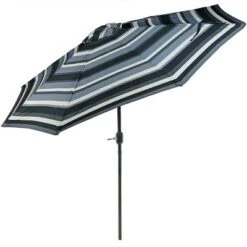Sunnydaze Decor Sunnydaze Outdoor Aluminum Patio Umbrella, Tilt, And Crank - 9' -Sunnydaze Decor GUEST 8cf671e8 71d3 4da1 9bea 48e7669fc80a