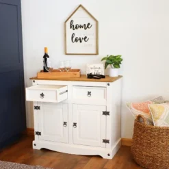 Sunnydaze Decor Sunnydaze Kitchen Sideboard Cabinet With 2 Drawers And 2 Doors - Solid Pine Construction 25 Sunnydaze Decor Sunnydaze Kitchen Sideboard Cabinet With 2 Drawers And 2 Doors - Solid Pine Construction -Sunnydaze Decor GUEST 8d2c7f64 ac24 4753 bd5d 25870cab7bf9